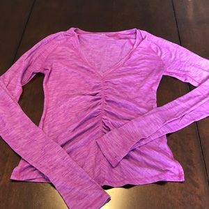 Lululemon long sleeved v-neck top